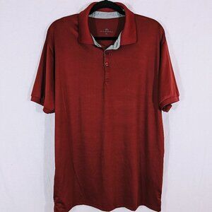 Mio Marino Cranberry Red Short Sleeve Men's Golf Shirt Size XL